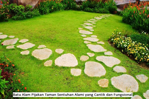 Batu Alam Pijakan Taman