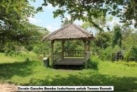 Desain Gazebo Bambu Sederhana untuk Taman Rumah