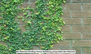 Dekorasi Dinding Taman Belakang